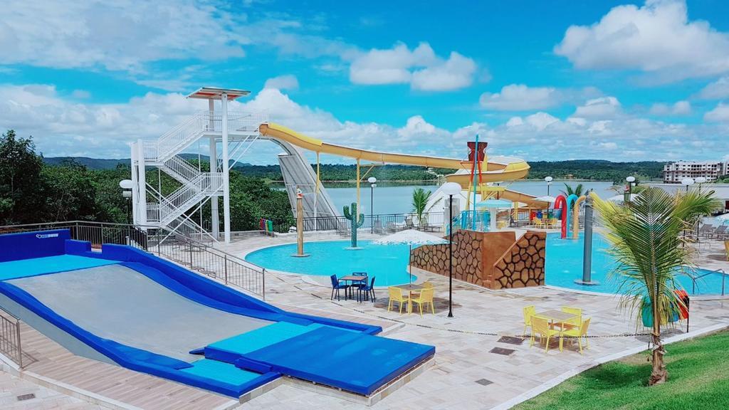 Apto Resort Do Lago Ate 8 Pessoas - Valor Promocional Caldas Novas Εξωτερικό φωτογραφία